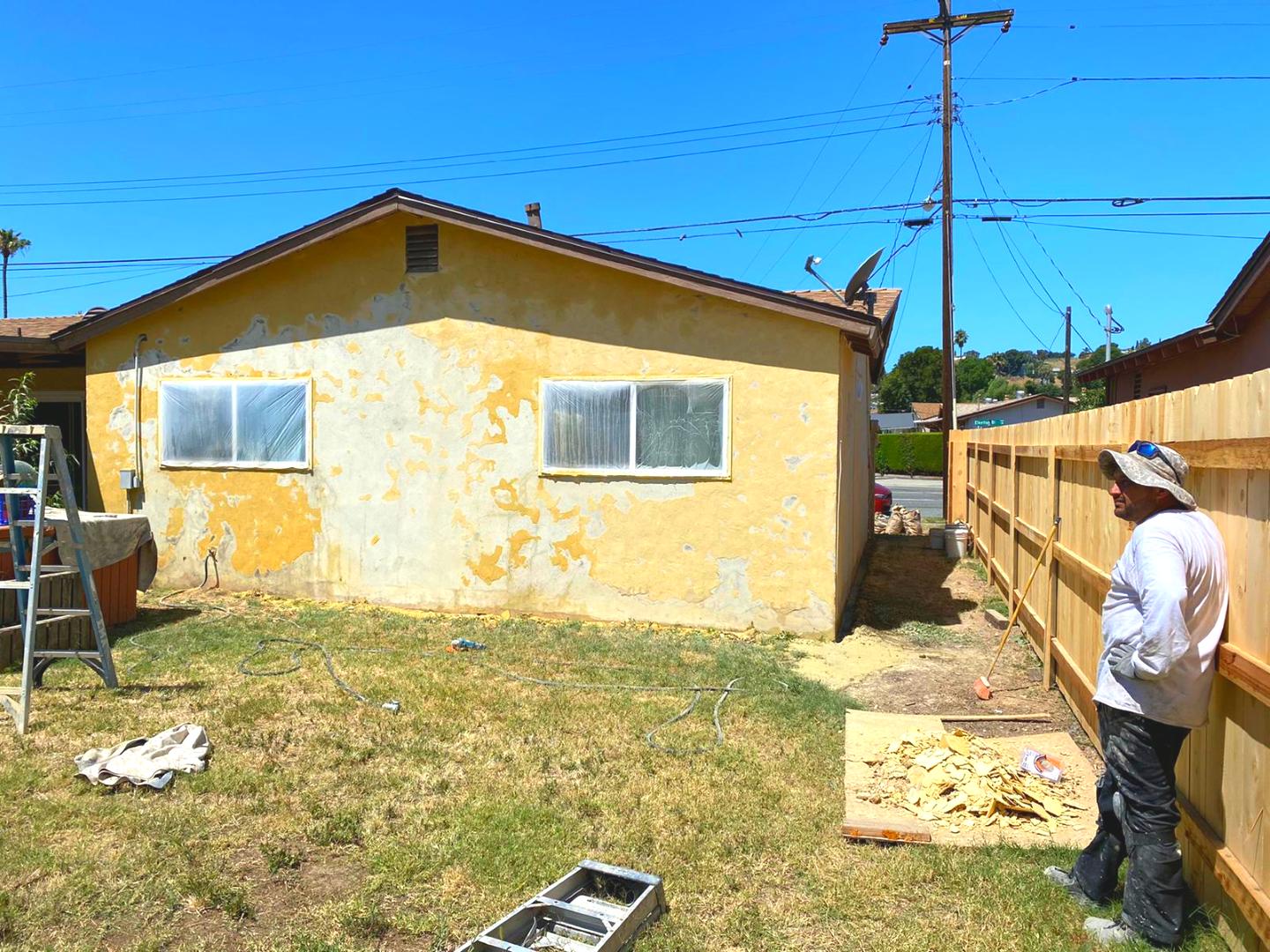 House Painting Job in Progress in Mira Mesa 92126