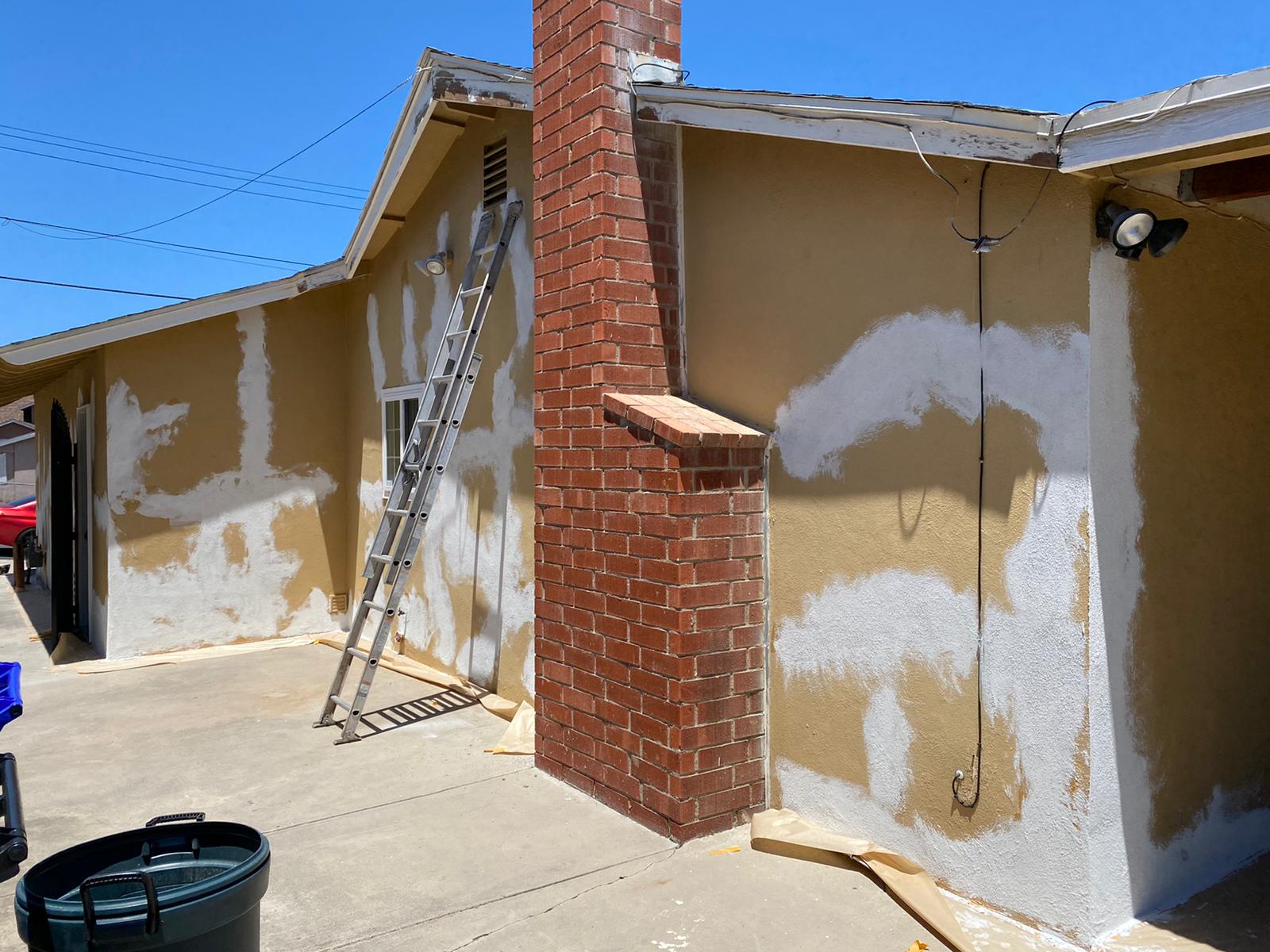 House Painting Job in Progress in San Diego