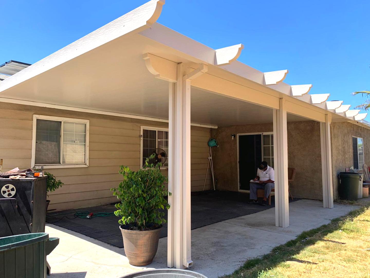 Genesis Home Improvements recently completed a Solid Patio Cover in San Diego 92114 for Mr. and Mrs Mallory.