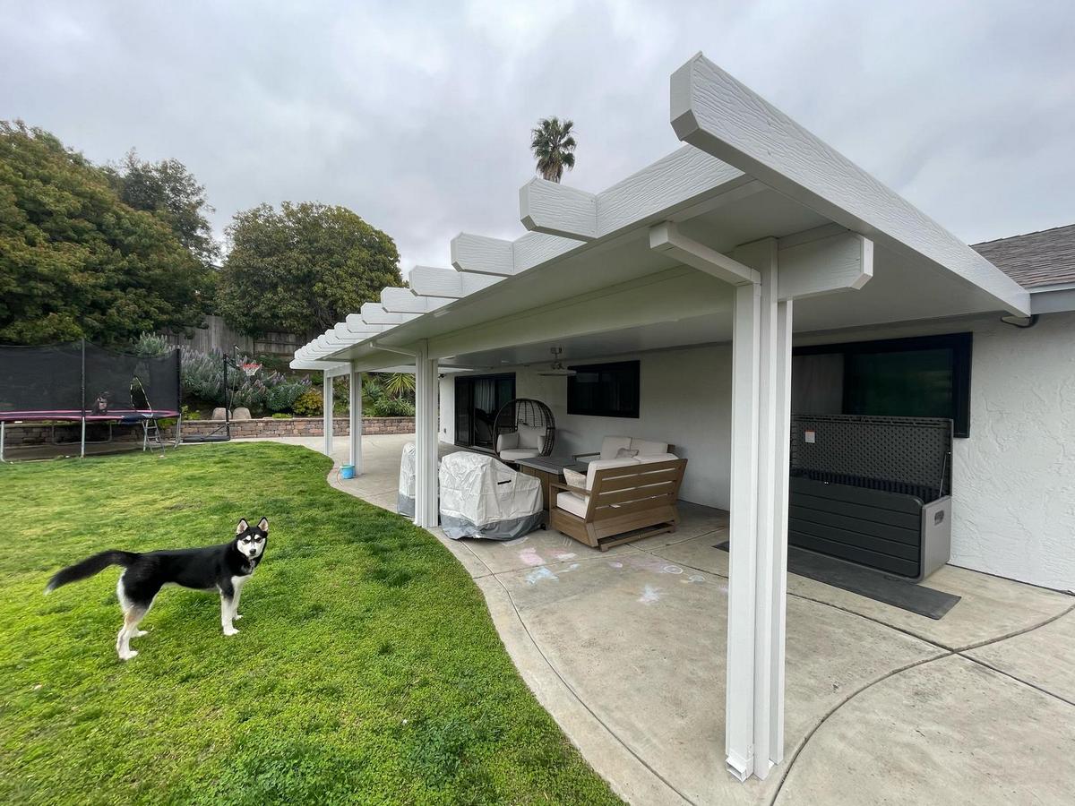 Backyard Patio Cover in Oceanside, CA